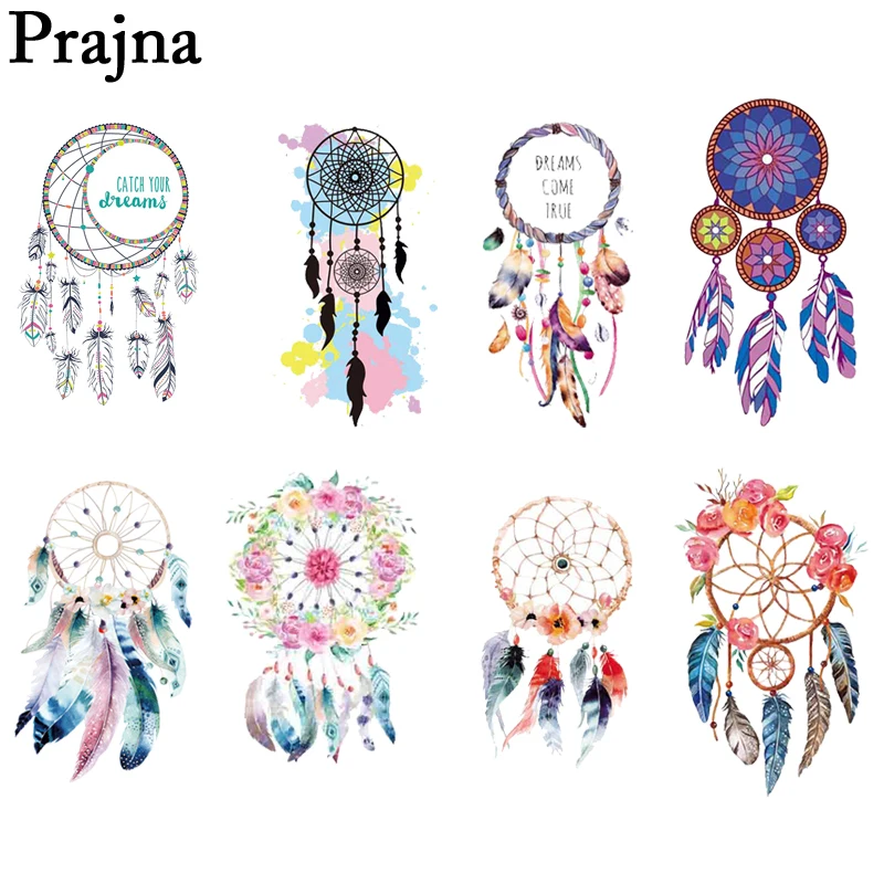 Наклейки для глажки одежды из винила Prajna DreamCatcher с утюгом переноса тепла футболки