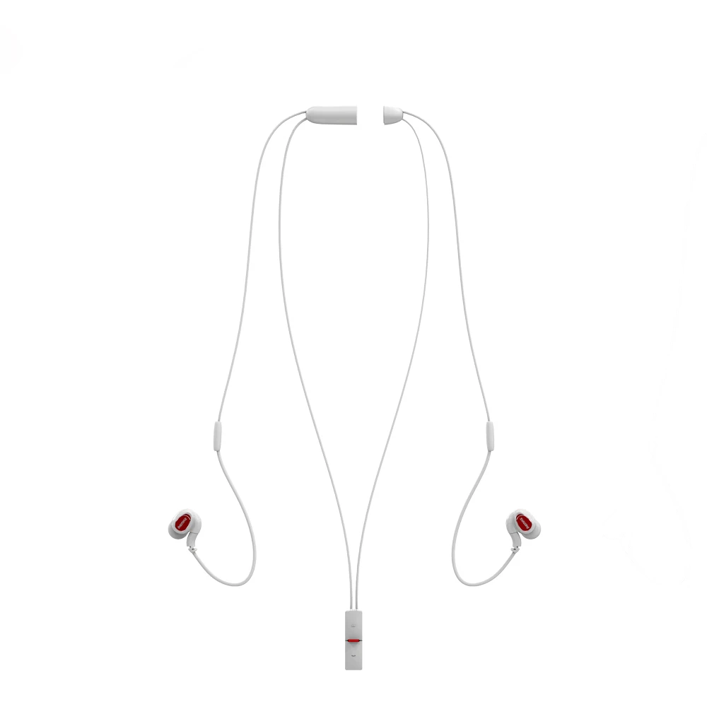 Remax RB-S8 Hi-Fi беспроводные Bluetooth наушники HD стерео шейным гарнитура для iPhone Xs max Xr X 8 7 6 plus 6s 5 s xiaomi huawei - Цвет: Белый