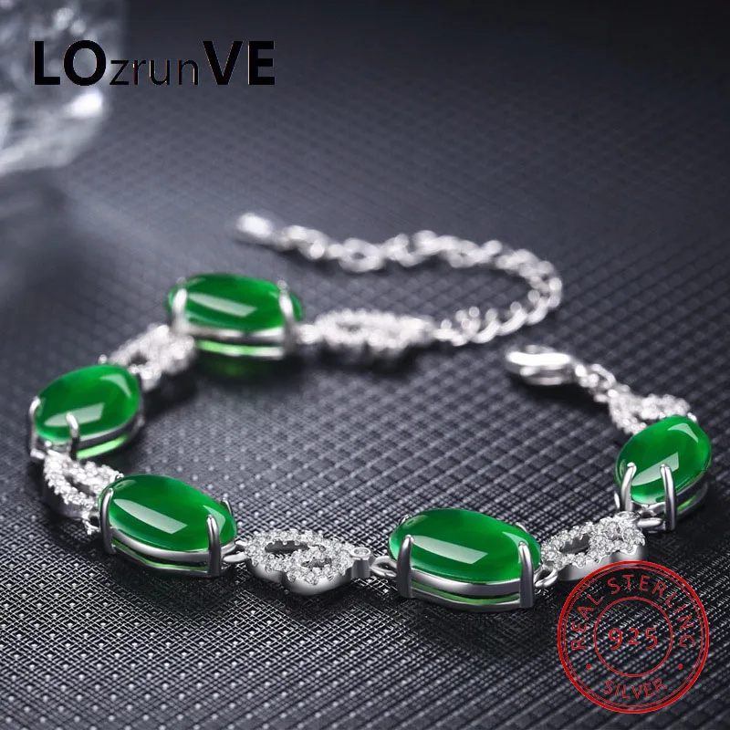 LOZRUNVE Оригинал 2018 бренд S925 стерлингов Серебряные ювелирные изделия элегантные