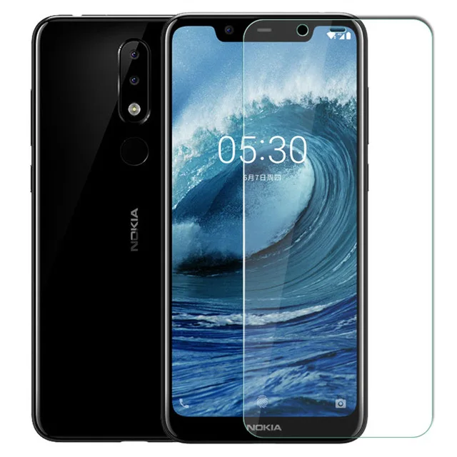 2 шт./лот Защитная пленка для экрана из закаленного стекла Nokia 5 1 Plus 9H 2.5D защитная