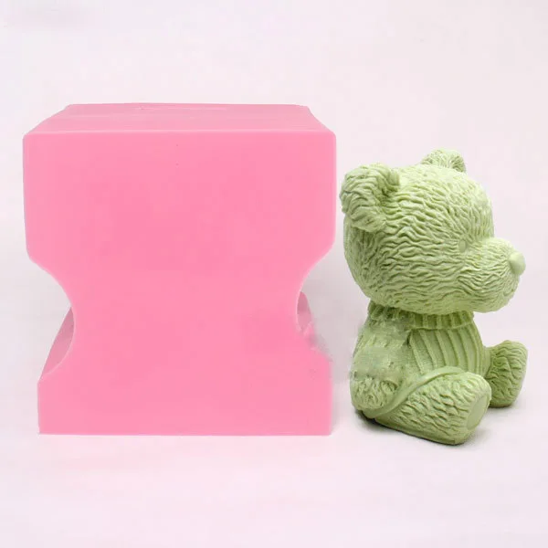 Силиконовые муссы формы для торта 3D плюшевый мишка шоколадная форма силиконовая