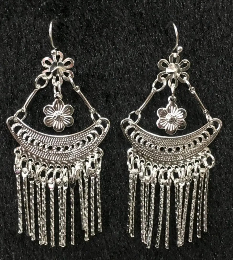 Хит продаж новинка-Оптовая продажа-хит&gt очаровательные серебряные серьги Miao в