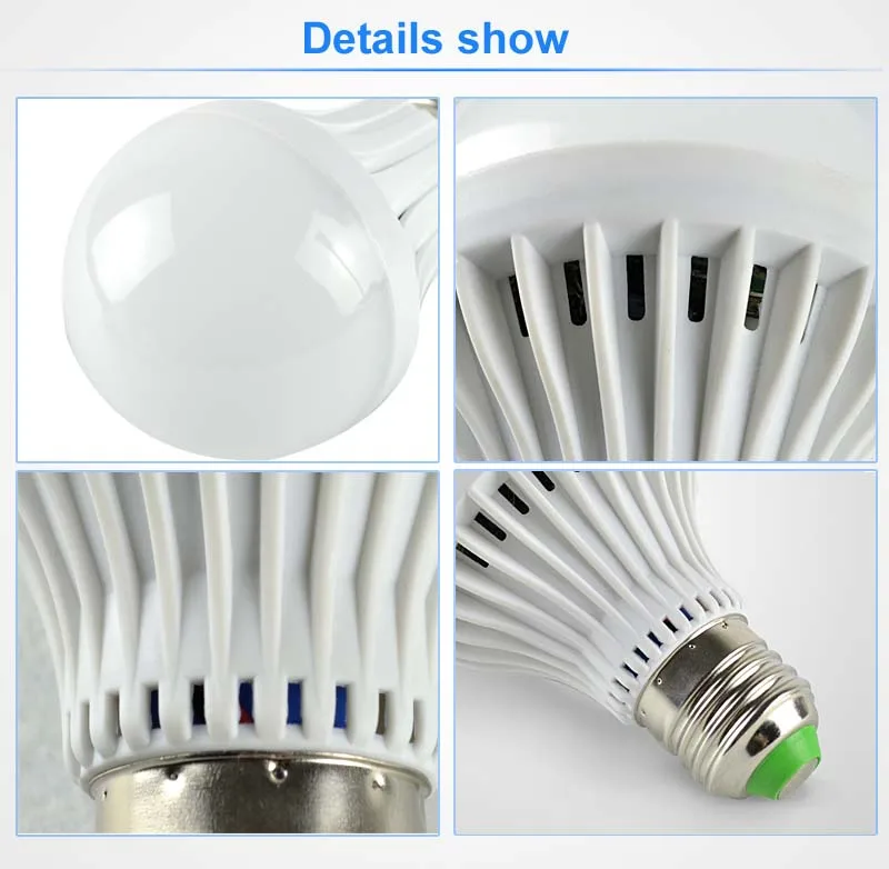 Новинка 5 Вт E27 Светодиодная аварийная лампа 2835 smd перезаряжаемая батарея