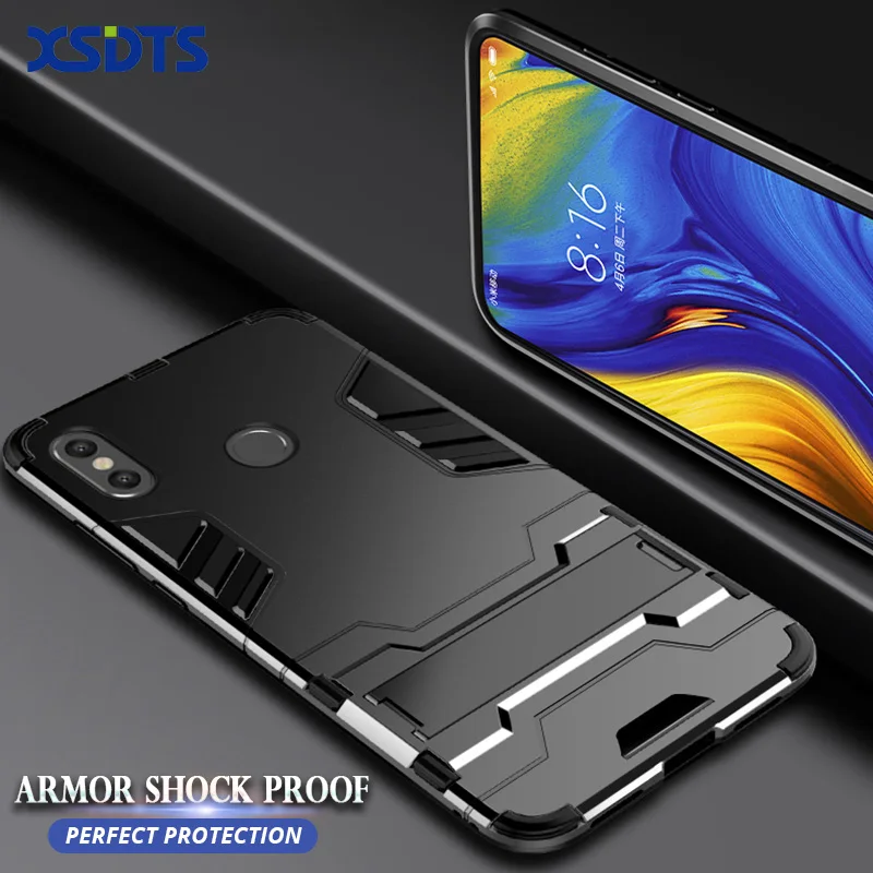 XSDTS бронированный противоударный чехол для Xiaomi Mi MIX 3 Max 2 2s PC + TPU 3D защитный