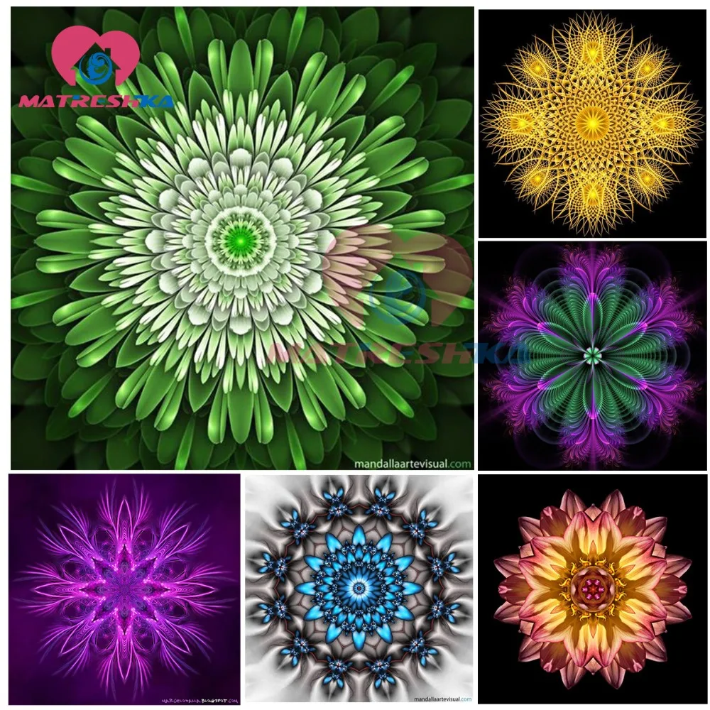 Mandala Diamond embroidery 5d diamond painting full drill mosaic handicraft Pictures crystals pictures diy kits | Дом и сад