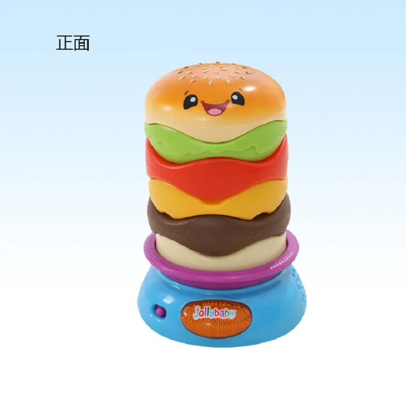 Sozzy Baby Learn Toys Musical Instrument Early Educational Music Bread Multi Layer Hamburger Toy 0-36 Months | Игрушки и хобби