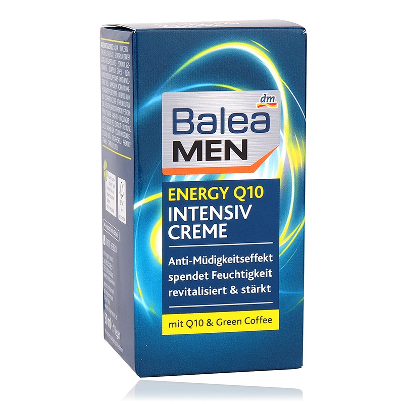 Германия Balea Для мужчин Q10 интенсивный курс энергия дневной крем для лица зеленый
