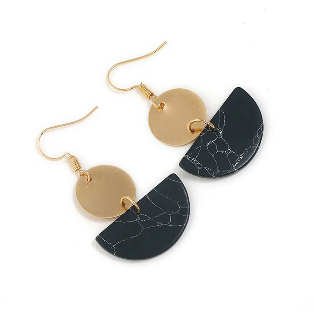 Женские полукруглые серьги OTOKY модные в стиле бохо и фолк 19May23 2019|Серьги-подвески|