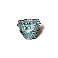 cosplay letter number i love you 3000 women 90s funny cartoon backpack clothes diy decoration enamel brooches badge collar pins