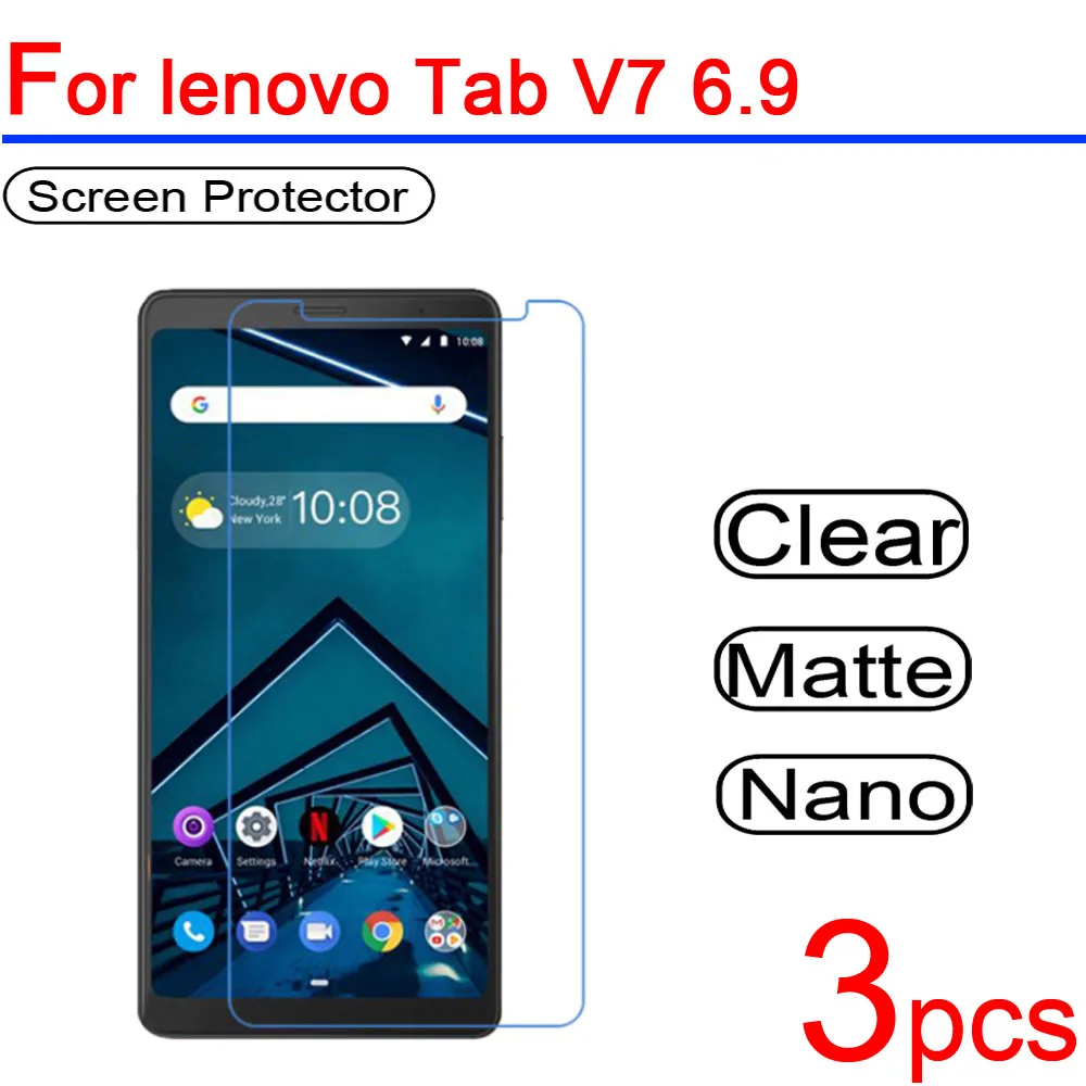 3 шт. ультра чистый мягкий ЖК-экран для lenovo TAB P10 M10 Защитная пленка для lenovo TAB V7 E7 E8 E10 P10 M10 пленка для планшета
