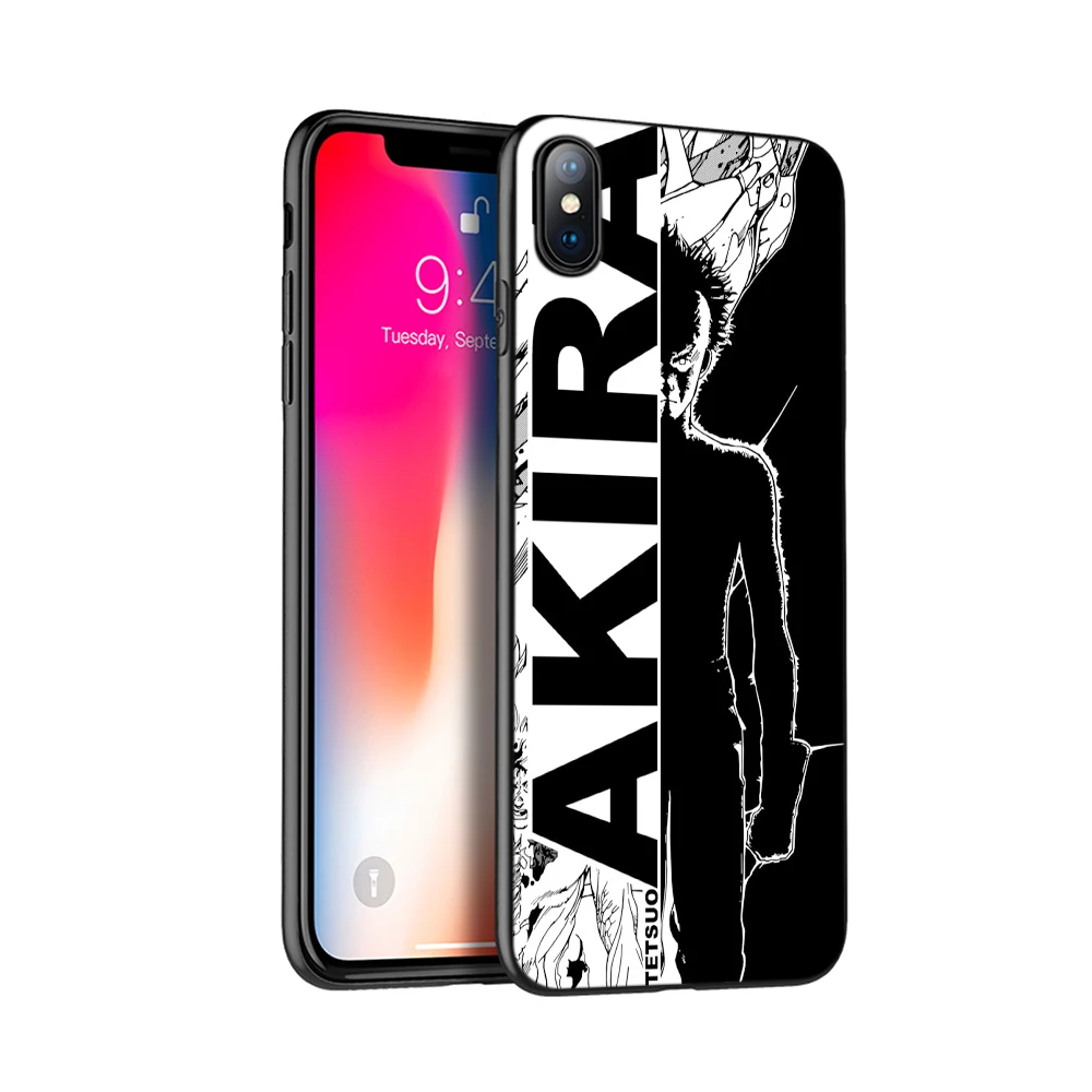 Черный ТПУ чехол для iphone 5 5s SE 2020 6 6s 7 8 plus x 10 XR XS 11 pro MAX Akira 1988 пленка аниме