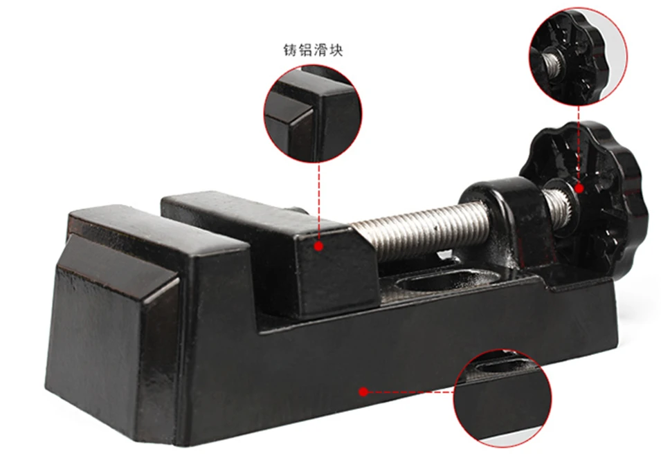 1 шт. черный челюсти скамья зажим мини дрель Пресс вице Micro клип плоским Клещи DIY