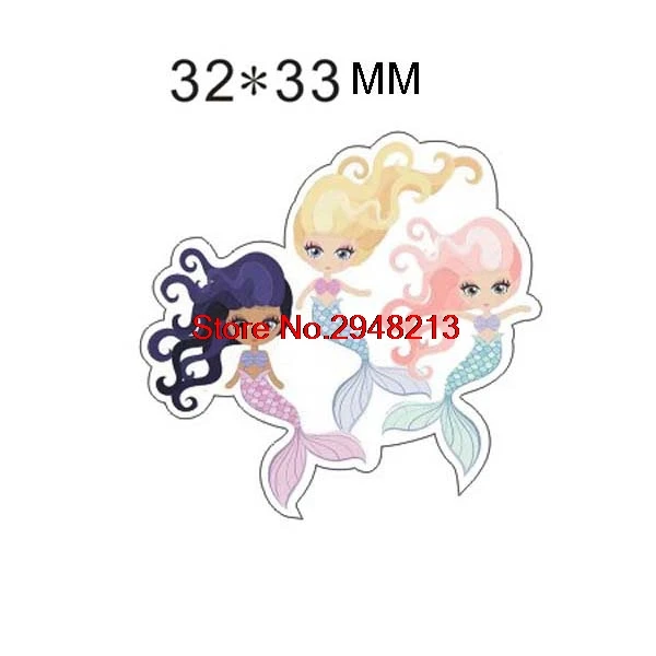 Мультяшная Русалка акриловая плоская полимерная сделай сам декоративные