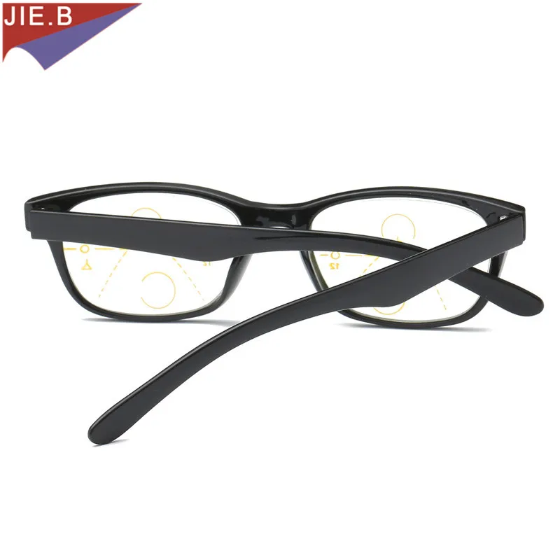 Мужские и женские очки для чтения черные прогрессивные многофокальные