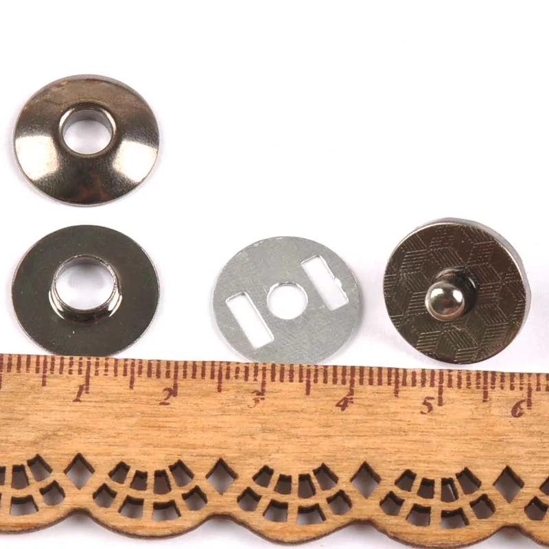 5 комплектов круглые цветные Медные Кнопки магнитные застежки для сумочки