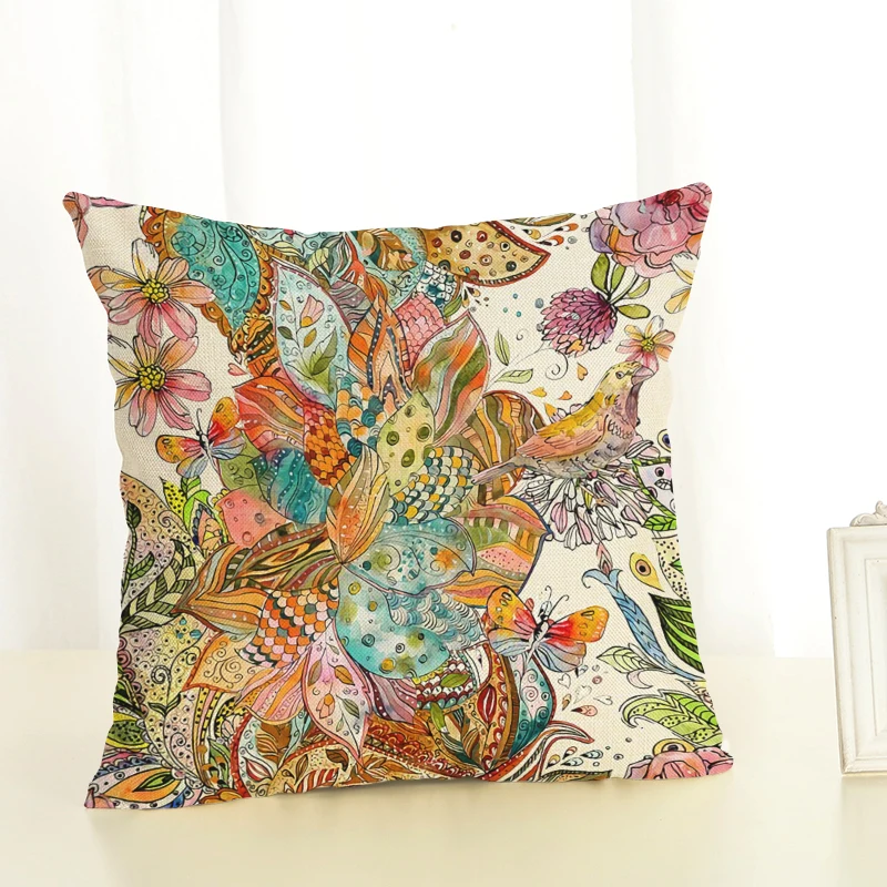 2017 новое поступление Ретро Чехол для подушек с изображением птиц декоративная