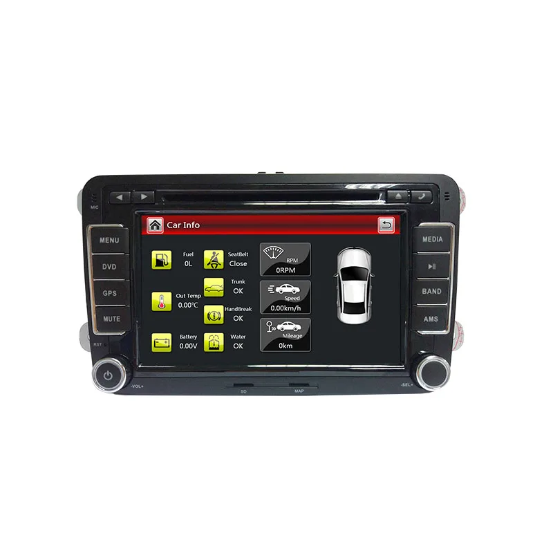 Для VW сенсорный экран автомобильный dvd плеер gps навигация Bluetooth FM AM 7 &quot2din в тире TFT