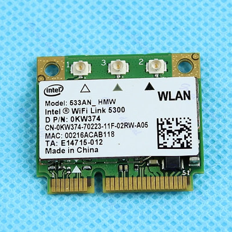 Новинка Dell Ultimate N Intel WiFi Link 5300 Беспроводная мини карта OKW374 533ANHMW|Сетевые карты| |