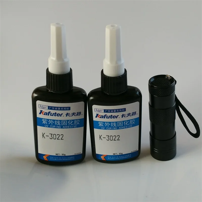 Высокое качество 2 шт 50 г kafuter K 3022 УФ клей + портативный фонарик отверждения PVS ABS