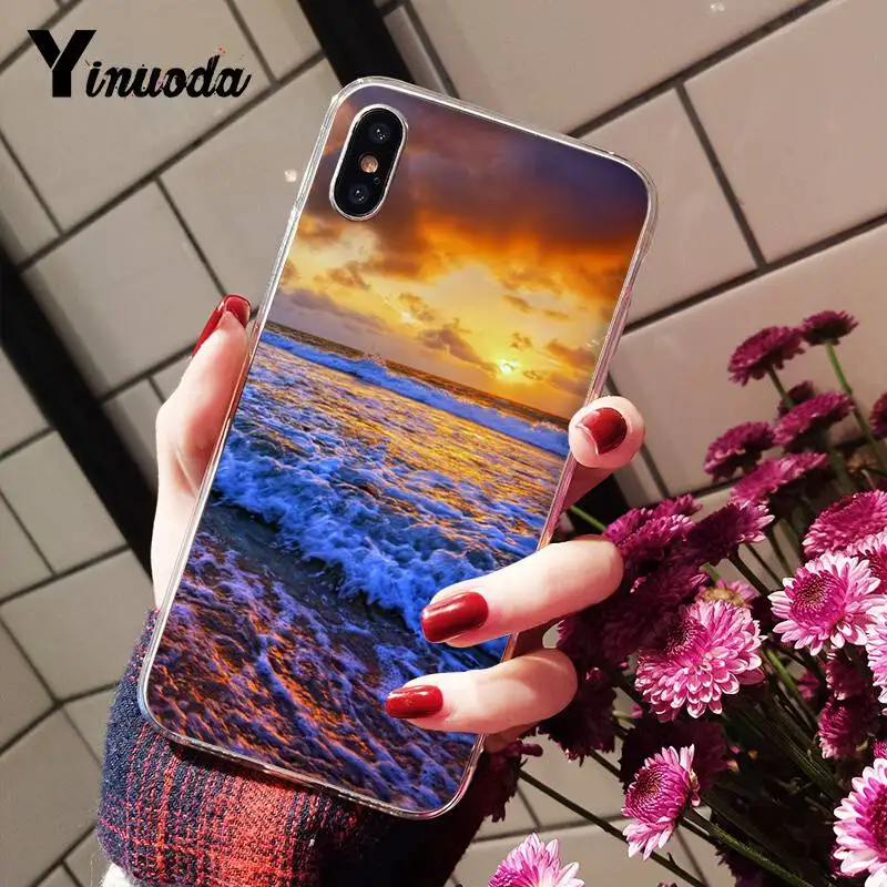 Чехол Yinuoda для телефона с изображением летних пляжей мягкий чехол iPhone5 5S 6 7 7plus 8 8Plus