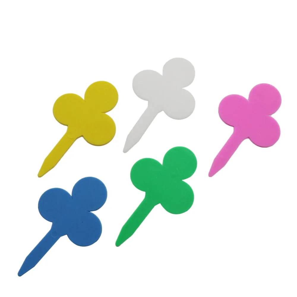 

Пластиковые декоративные этикетки в форме сливы, рассада растений, 5 цветов, 10 шт.