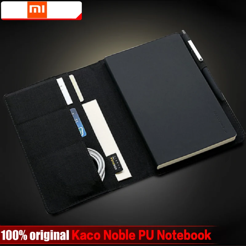Умный дом Xiaomi Mijia NoteBook Kaco благородная бумага из искусственной кожи слот для карт кошелек книга для офиса путешествия в подарок