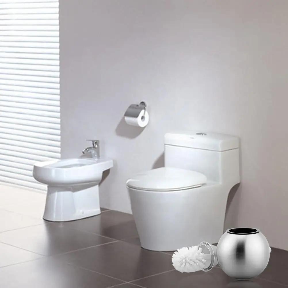 

Innovative European Bathroom Brush Washroom Brush Toilet Brush Set with Stainless Steel Base Toilet Brush With 304 Stainless Ste