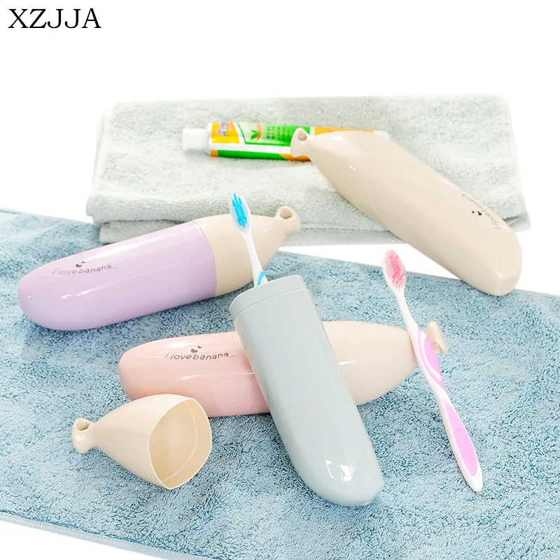 XZJJA банан моделирование зубная щетка Коробка для хранения портативный дорожный