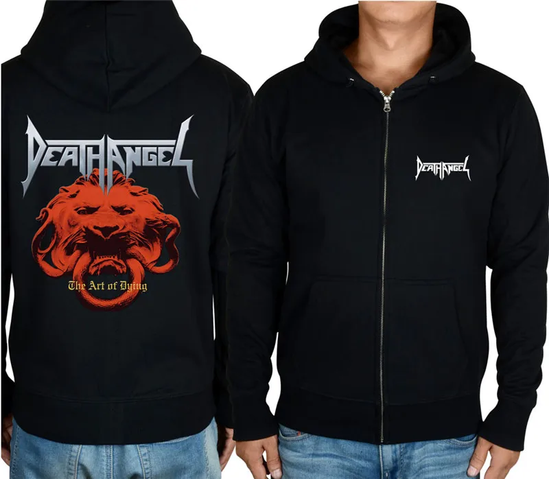 8 видов прохладная молнии Death Angel хлопок рок черным черепом для мальчика куртка с