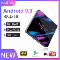 pulierde 4gb 64gb android 9 0 tv box rockchip rk3318 4k smart tv box 2 4ghz 5ghz wifi bluetooth4 0 media player set top box
