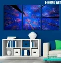 Растягивающийся холст печать секретов леса вспышка эффект светодиодный мигающий оптический волоконный принт светодиодный настенный художественный светодиодный Декор - Цвет: 2