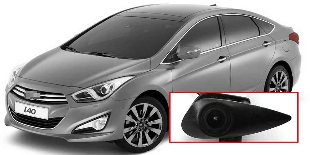 Авто камера для hyundai I40 2011- 2012 автомобиля вид спереди Логотип встроенный(не обратный задний парковочная камера