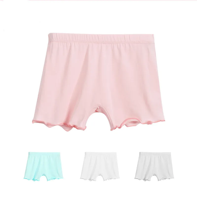 2 предмета короткие штаны с оборками для девочек нижнее белье из модала Леггинсы