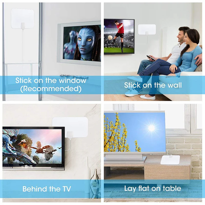 Новая цифровая ультратонкая Внутренняя антенна Freeview Range телевизионная HDTV с