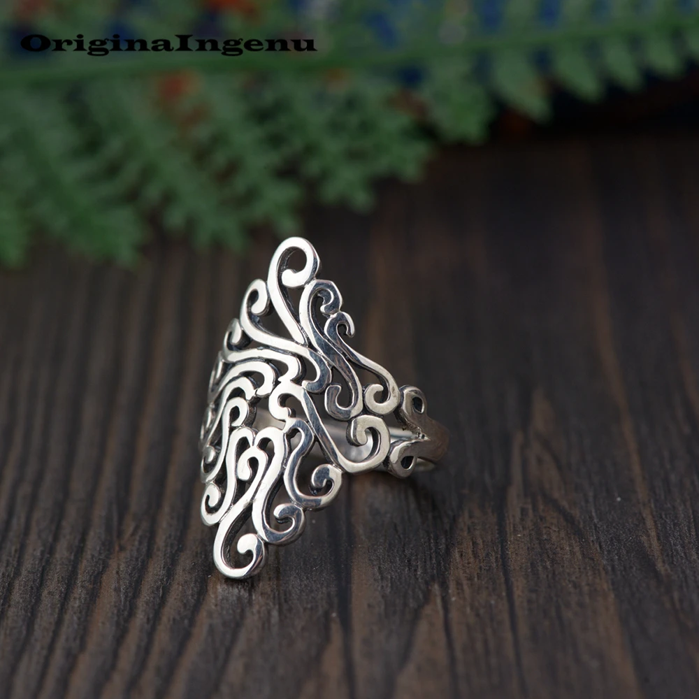 

925 Sterling Silver Ring Punk Vintage Charm Boho Minimalism Unique Birthday Gift Haut Femme Anillos Rings for Women Jewelry