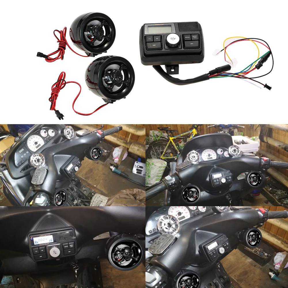 Аудиосистема для мотоциклов динамик с креплением на руль FM радио MP3|Аудио