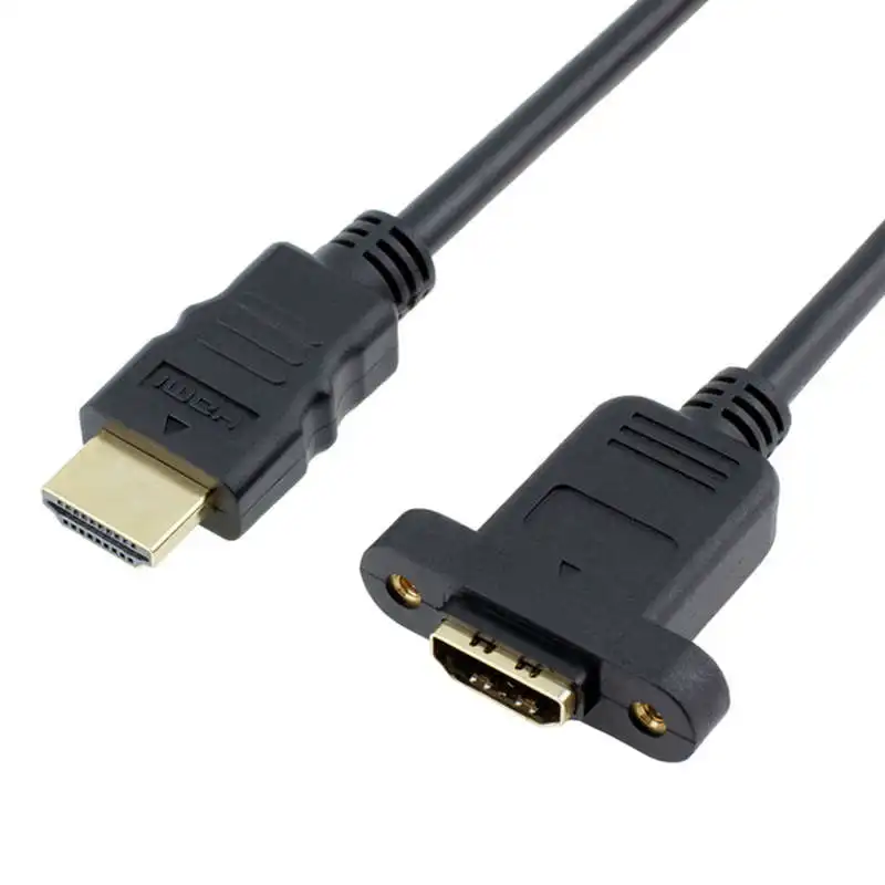Высокоскоростной удлинитель Hdmi штекер гнездо провода с винтовой гайкой для