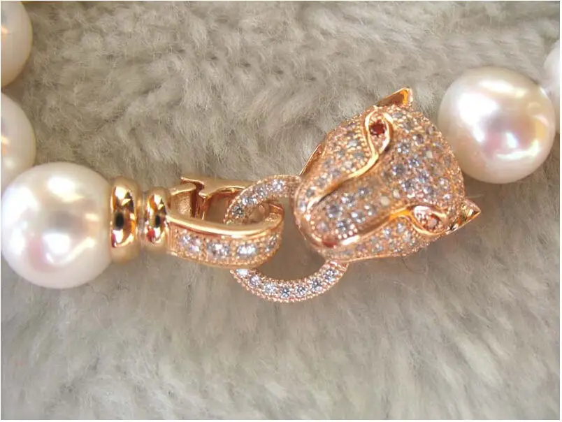 

long 18"10-11mm Genuine white akoya pearl necklace
