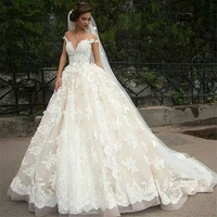 vintage turkey lace ball gown wedding dress 2018 off shoulder princess lebanon illusion jewel neck arab bride bridal dress gown