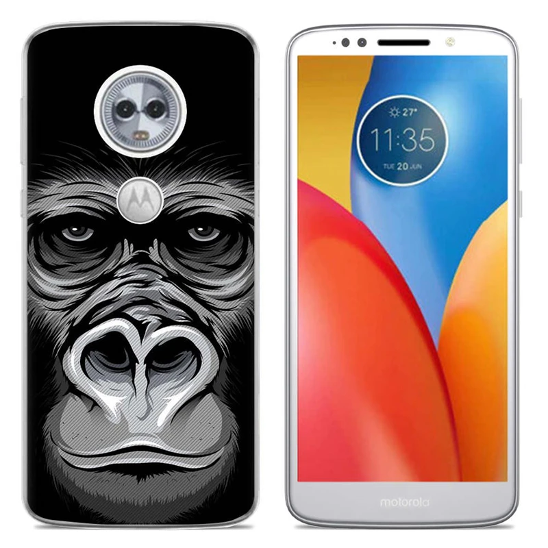 Чехол для телефона Moto E5/ E5 Play/ MOTO Plus/ G6 Play модный дизайн окрашенный ТПУ мягкий чехол