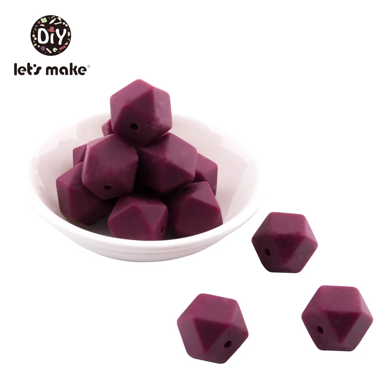 Hexagon 11 5 шт., силиконовые бусины, овечки, Мультяшные животные, Детские Прорезыватели, аксессуары для самостоятельного изготовления, детские товары, прорезыватели, ожерелье, пищевой силиконовый Прорезыватель - Цвет: Hexagon 11