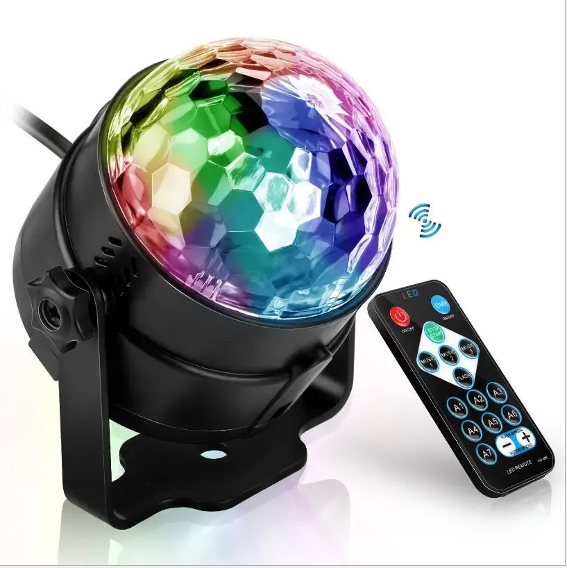 110 В 220 мини RGB LED хрустальный магический шар сценический эффект светильник лампа