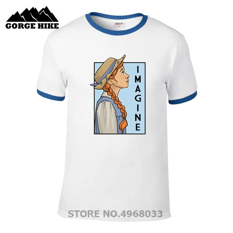 Высококачественная уличная Мужская футболка с принтом Карен халлион Анны Ширли