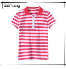 BabYoung, женские летние топы, Повседневная рубашка поло, Mujer, короткий рукав, хлопок, поло, Femme, белая, Camisa, поло, Feminina, размера плюс, 5XL