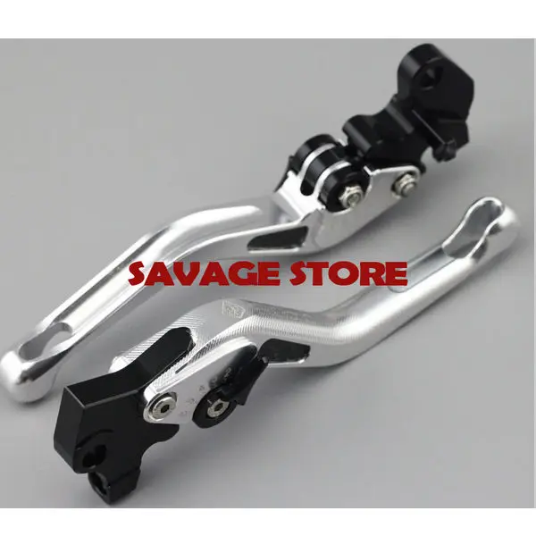 Для KAWASAKI Z800 2013-2016 Z750 2007-2012 серебристый мотоцикл 3D Короткие тормозные рычаги