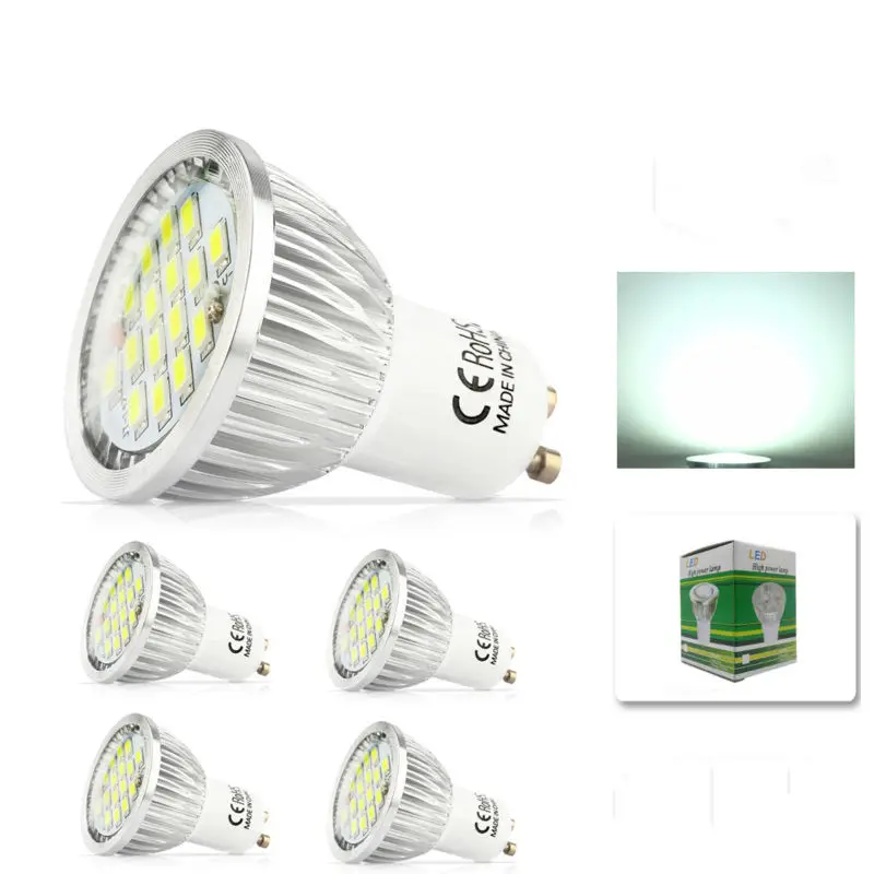 4x100% гарантия качества GU10 700lm 11W SMD 2835 16 Светодиодный ная лампа теплый белый