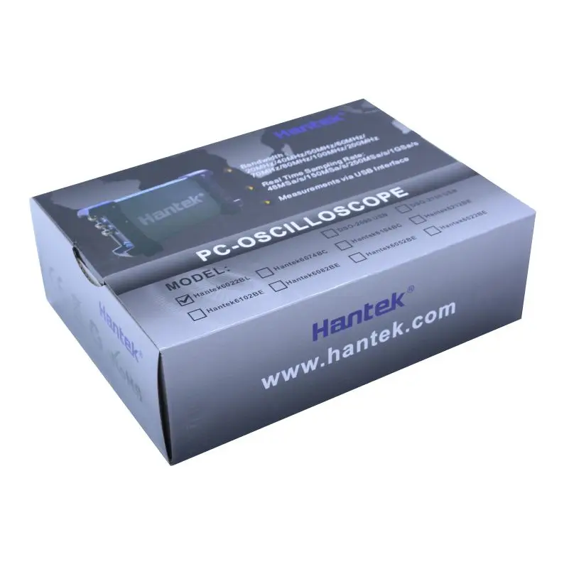 With Box Hantek 6254BE цифровой осциллограф 250 МГц Пропускная способность автомобильные осциллографы автомобильный детектор 4 канала 1Gsa/s USB PC Osciloscopio - Цвет: With Box