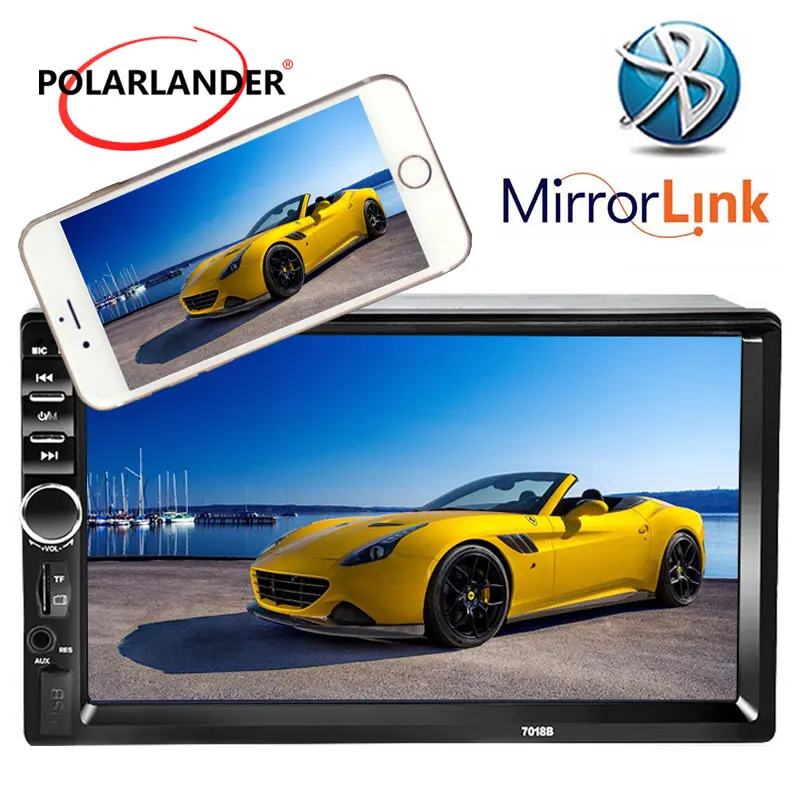 7 ''Универсальный 2 Din 1080HD Bluetooth автомобильное радио MP4 MP5 плеер стерео USB/TF/FM/Aux