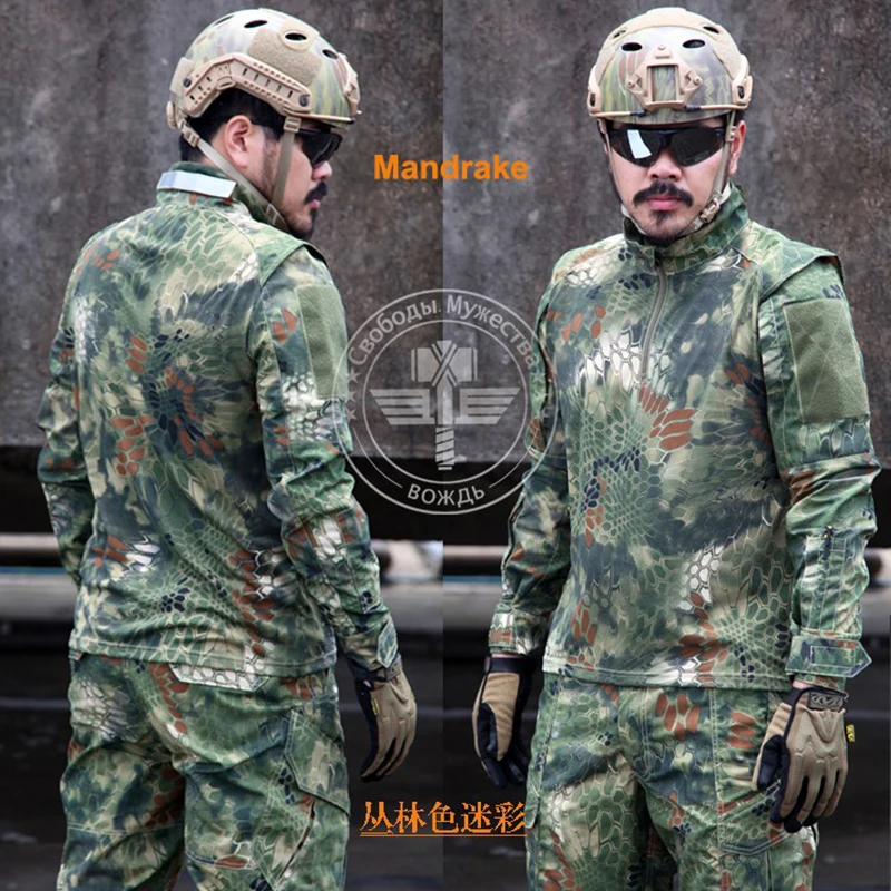 Толстовка Kryptek Camo Мандрагоры тактическая рубашка Ripstop с длинным рукавом боевой