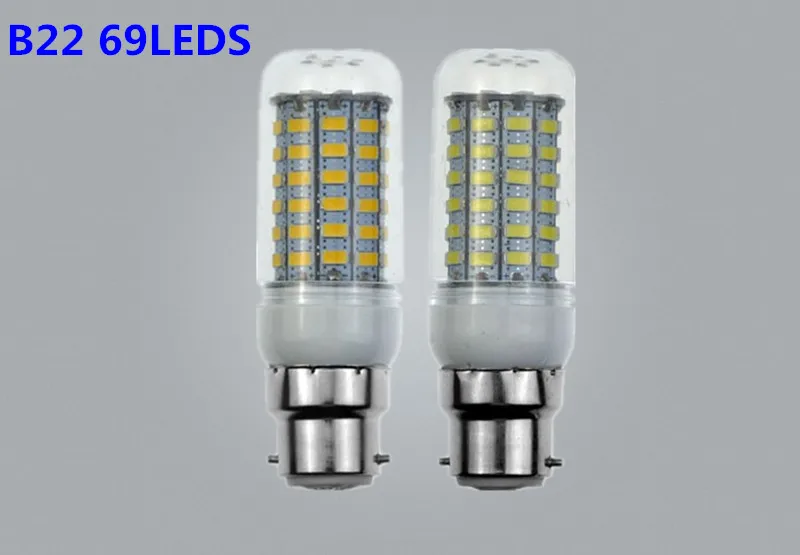 10X Bombillas E27 E14 G9 GU10 B22 lamparas AC 220 В 110 светодиодная кукурузная лампа 69 светодиодов 5730 SMD